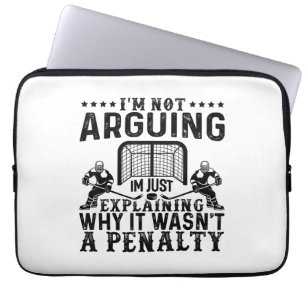Hockeyspeler die cadeau bespreekt Grappige hockey Laptop Sleeve