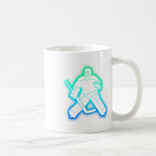 Hockeyspeler Doelman Mannen Jongens IJshockey Doel Koffiemok