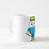 Hockeyspeler Ei Koffiemok (Voorkant links)