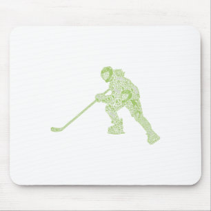 Hockeyspeler Fans Jeugd IJshockey Liefhebber Vrouw Muismat