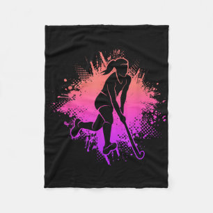 Hockeyspeler Hockey Meisjes Dames Hockey Pla Fleece Deken