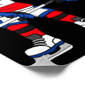 Hockeyspeler Hockeyliefhebbers Poster (Hoek)
