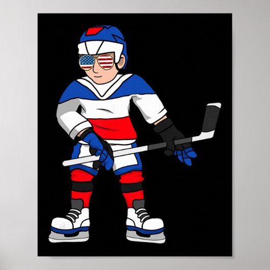 Hockeyspeler Hockeyliefhebbers Poster (Voorkant)