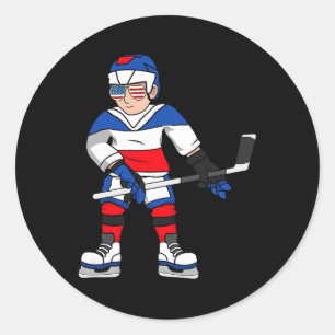 Hockeyspeler Hockeyliefhebbers Ronde Sticker
