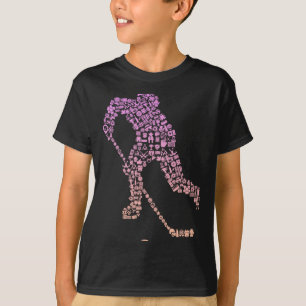 Hockeyspeler Icoon Hockeyspeler Uitrusting _ Meisj T-shirt