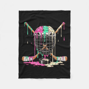 Hockeyspeler Ijsje Drip Jongens Kinderen Ijshockey Fleece Deken
