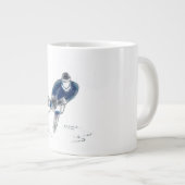 Hockeyspeler jumbo mok (Voorkant rechts)