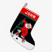 Hockeyspeler Kleine Kerstsok (Voorkant (Hangend))