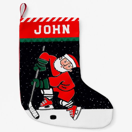 Hockeyspeler Kleine Kerstsok (Voorkant)