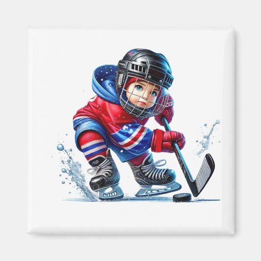 Hockeyspeler magneet   (Voorkant)