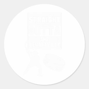 Hockeyspeler Rechtdoor Uit Penalty Box Grappig Ijs Ronde Sticker