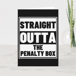 Hockeyspeler rechtstreeks uit de penaltybox Funny Kaart