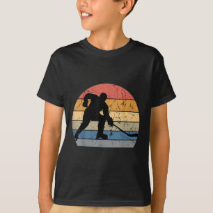 Hockeyspeler Retro Vintage Sweeper Doelman T-shirt