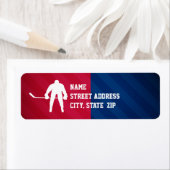 Hockeyspeler; Rood, Wit en Blauw Etiket (Insitu)