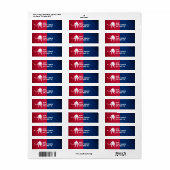 Hockeyspeler; Rood, Wit en Blauw Etiket (Full Sheet)