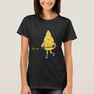Hockeyspeler Schattige Kaas Hobby Sportprestatie T-shirt