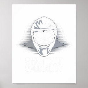 Hockeyspeler Shutout Strafbox Hockey Doelman Poster