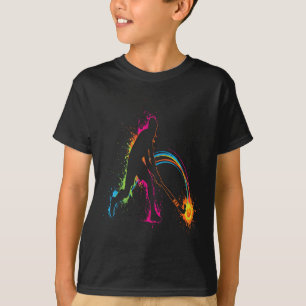 Hockeyspeler Stick Ll Sport Dynamisch T-shirt