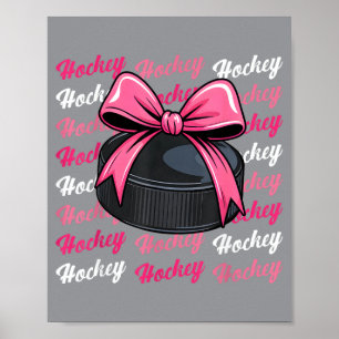 Hockeyspeler Team Coach Coquette Boog Vrouwen Meis Poster