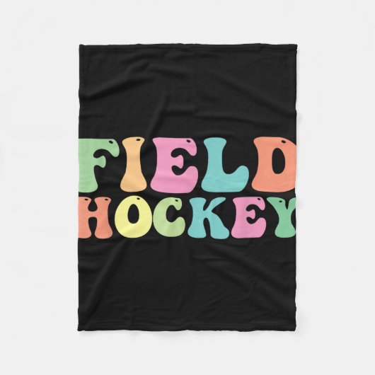 Hockeyspeler Team Coach Trainer Fleece Deken (Voorkant)