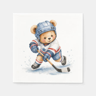 Hockeyspeler Teddybeer Baby Shower Verjaardags Jon Servet
