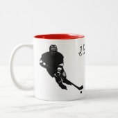 Hockeyspeler Tweekleurige Koffiemok (Links)