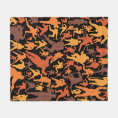 Hockeyspelerpatroon Fleece Deken (Voorkant (Horizontaal))