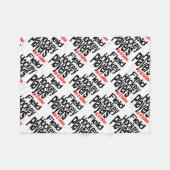 Hockeyspelers doen het beter fleece deken (Voorkant (Horizontaal))