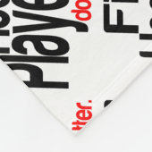 Hockeyspelers doen het beter fleece deken (Hoek)