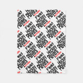 Hockeyspelers doen het beter fleece deken (Voorkant)