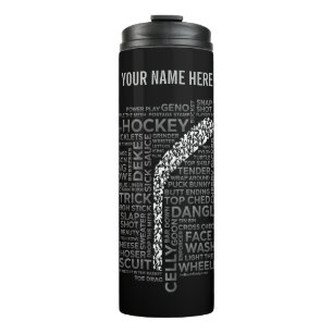 Hockeyspelers en straattaal Thermische Tumbler Thermosbeker