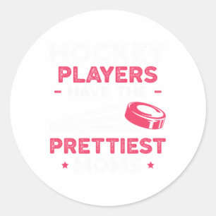 Hockeyspelers Hebben De Mooieste Moeders IJshockey Ronde Sticker