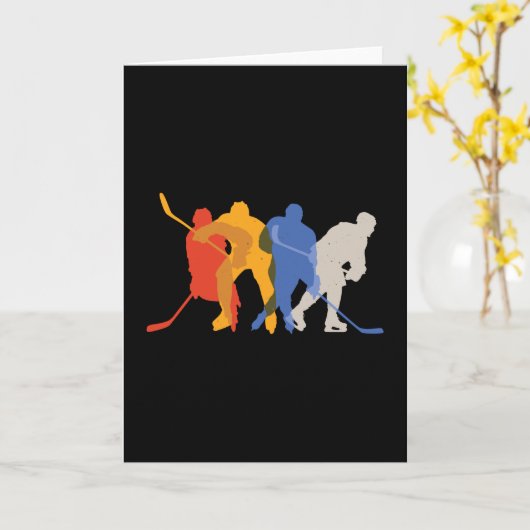 Hockeyspelers Kaart (Gele Bloem)