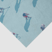 Hockeyspelers op ijs tissuepapier (Detail)