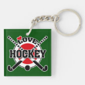 Hockeyspelers Sleutelhanger (Achterkant)