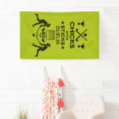 Hockeysport voor vrouwen spandoek (Insitu)