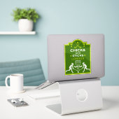 Hockeysport voor vrouwen sticker (Laptop op bureau)