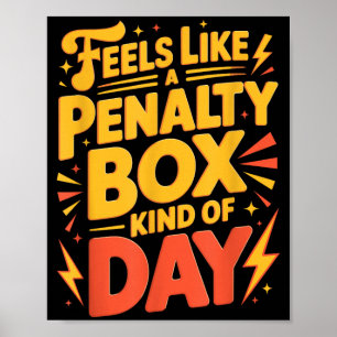 Hockeystemming_ Strafbank Soort Dag Grappig Citaat Poster