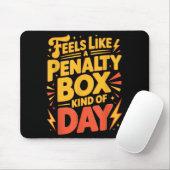 Hockeystemming_ Strafbox Soort Dag Grappig Citaat Muismat (Met muis)