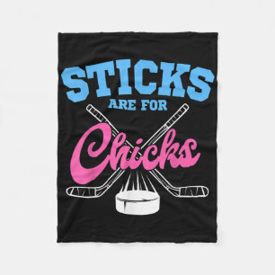 Hockeysticks voor dames veger doelverdediger fleece deken
