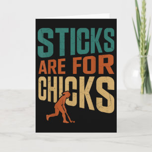 Hockeysticks Zijn Voor Meisjes Kaart