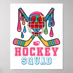 Hockeyteam Uitrusting Speler Kostuum Kleurrijk D Poster