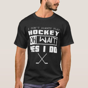 Hockeyteamshirt teken het Funny Hockeyspeler T-shirt