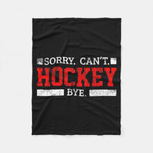 Hockeyteamshirt teken het leuk hockeyspeler fleece deken