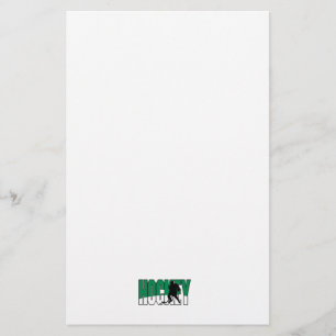 hockeytekst groen briefpapier