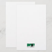 hockeytekst groen briefpapier (Voorkant / Achterkant)