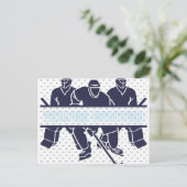 hockeyuitnodiging uitnodiging briefkaart (Staand voorkant)