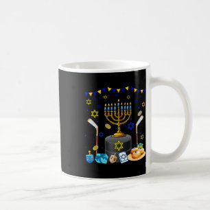 Hockeyuitrusting Speler Liefhebberhanukkah Joodse  Koffiemok
