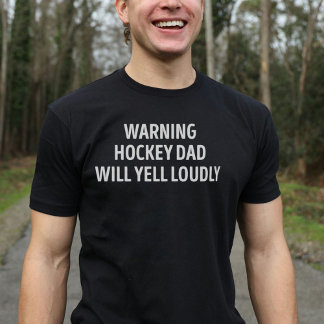 Hockeyvader Zal Hardop Schreeuwen Grappig T-shirt