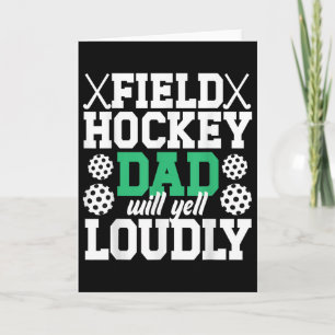 Hockeyvader Zal Schreeuwen Vader Van Een Hockeyvel Kaart